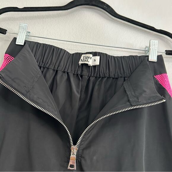 Tiger Mist Mila Mesh Pants Black Pink Joggers Small - Picture 7 of 12